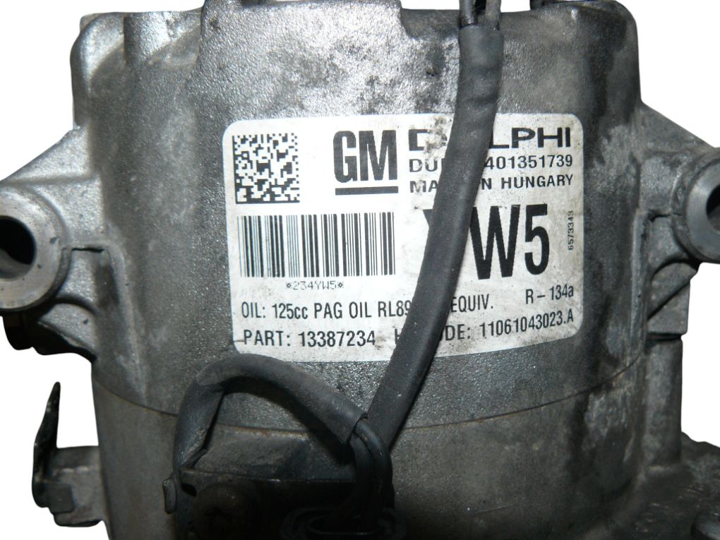 13387234 AC / aircon Compressor OPEL ASTRA J (P10) (2009-2015)