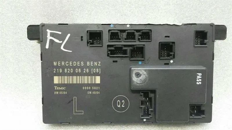 Mercedes CLS W219 FLH door module A2198200626 door control unit front left