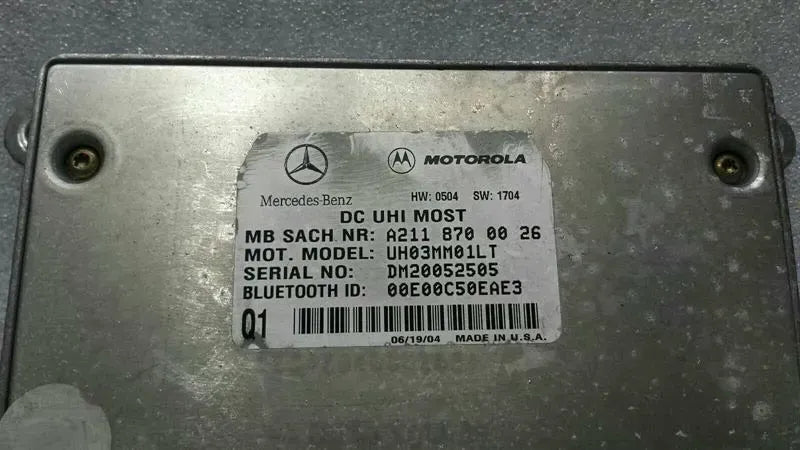 Mercedes SL R230 Phone Module A2118700026 Mobile Phone Control Unit