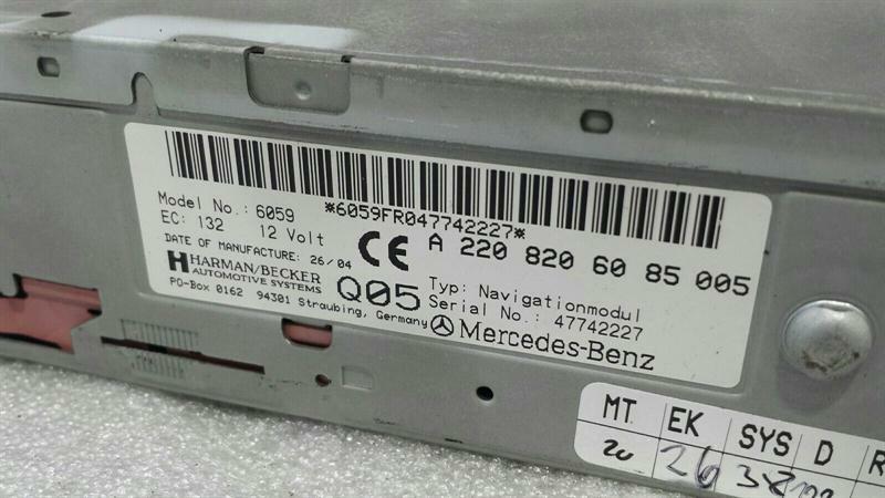 MERCEDES SL R230 DVD ROM Player A2208206085 Sat Nav Computer GPS COMAND