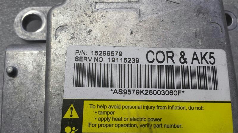 Chevrolet Corvette C6 Safety Module ECU 19115239 Air Control Unit SRS