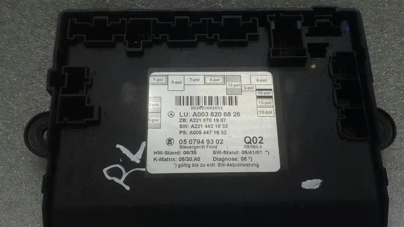 Mercedes S-Class W221 RRH door module A0038206826 door control unit rear right