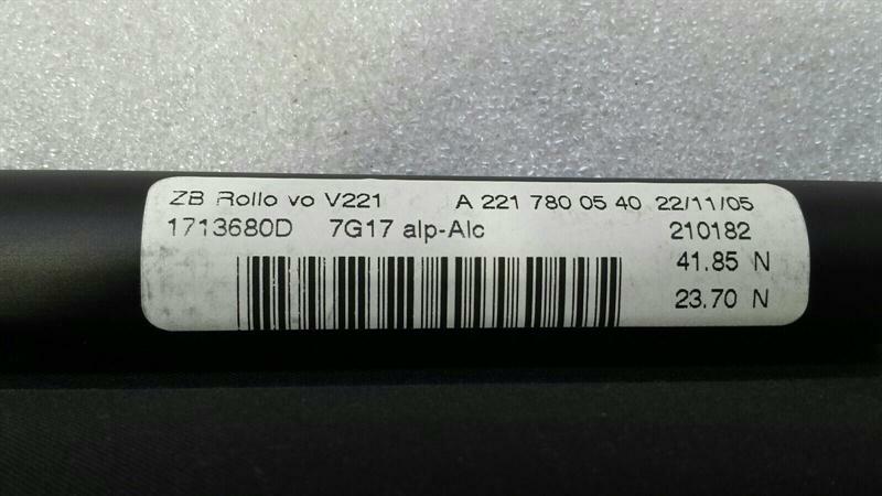 Mercedes S-Class W221 Sunroof Roller Blind Set A2217800840 Sliding Sunroof Cladding
