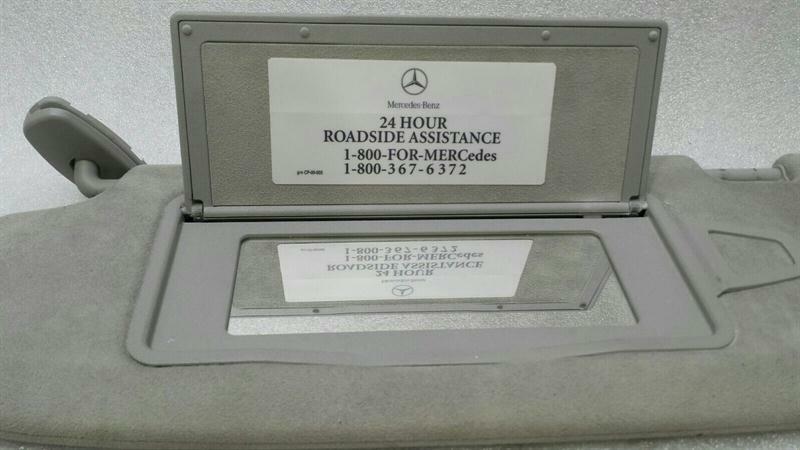 Mercedes S-Class W221 Left Sun Visor A2218101310 Sun Visor Trim Alcantara