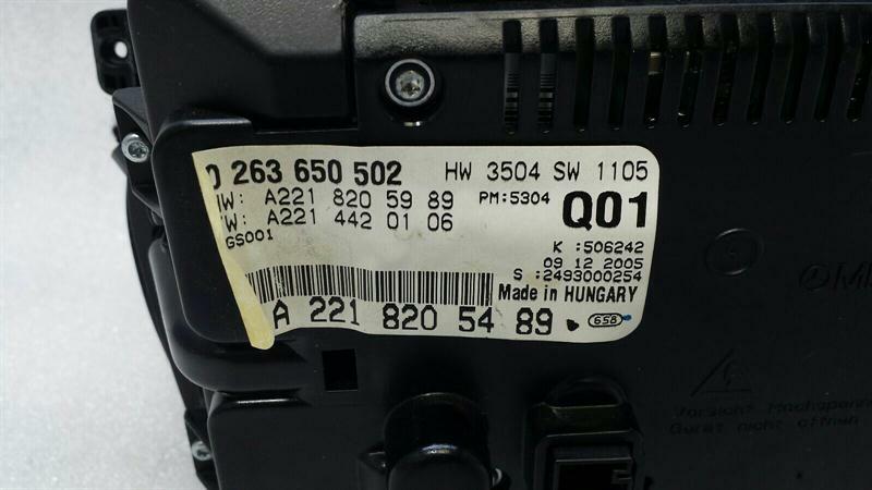 Mercedes S-class W221 Navigation Monitor A2218205489 Sat Nav Display Picture Shirt