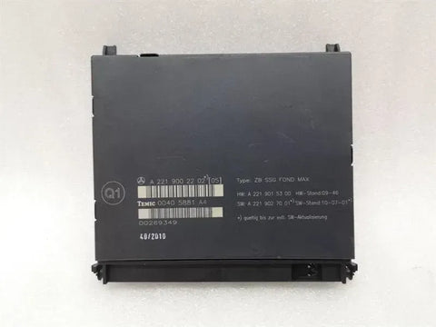Mercedes S W221 rear seat control module A2219015300 rear seat control unit
