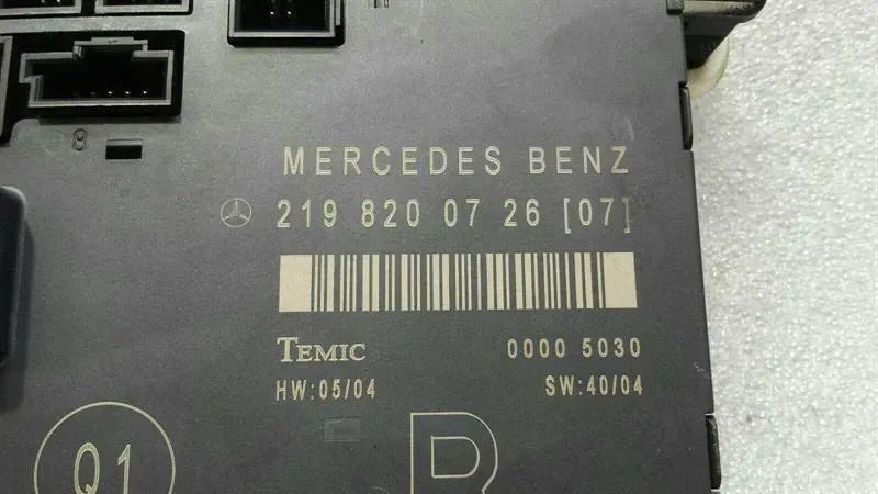 Mercedes CLS W219 FRH door module A2198200726 door control unit front right