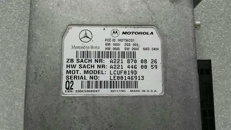 Mercedes CLS W219 Telephone Module A2218700826 Phone Control Unit