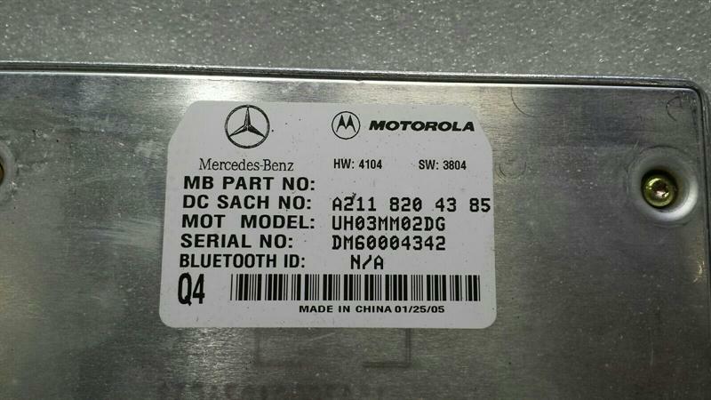 Mercedes CLS W219 W211 R230 Bluetooth Module A2118204385 Control Unit