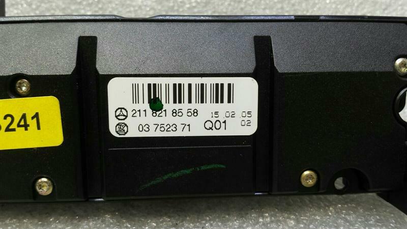 Mercedes CLS W219 W211 Switch Block Hazard A2118218558 Switch Seat Heater