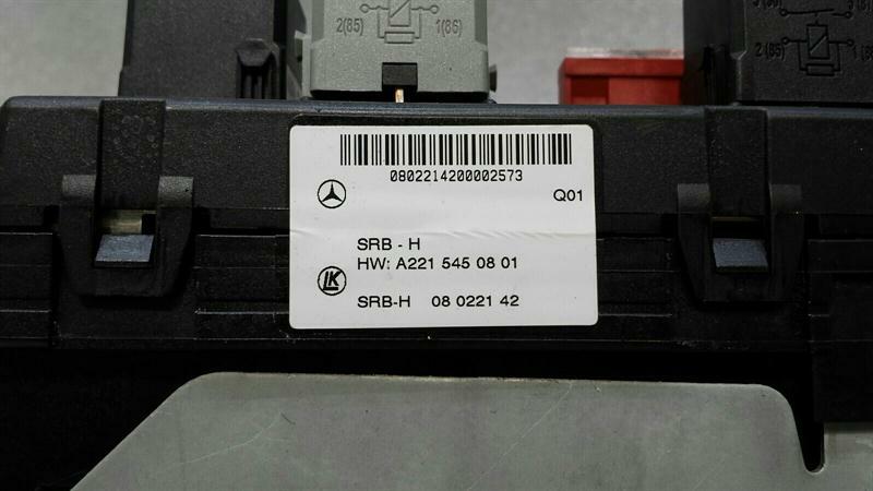Mercedes CL W216 W221 Fuse Box A2215450801 Fuse Box