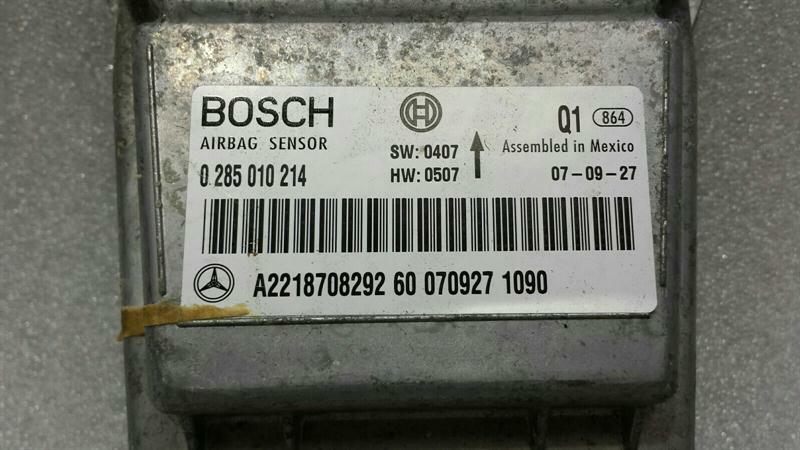 Mercedes CL W216 W221 Safety Module ECU A2218708292 Air Control Unit SRS
