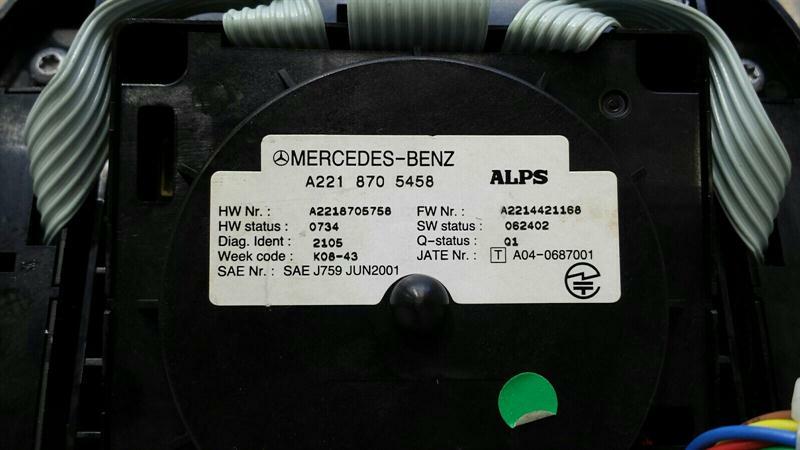 Mercedes CL W216 Command Controller Switch A2218705458 Switch