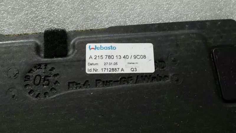 Mercedes CL W216 Sunroof Cover Alcantara A2157801340 Roof Trim Alcantara