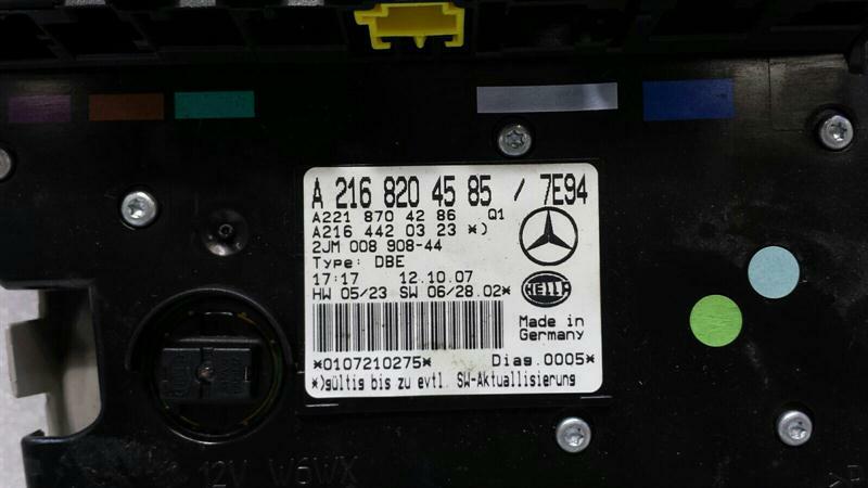 Mercedes CL W216 dome light A2168204585 interior light interior light