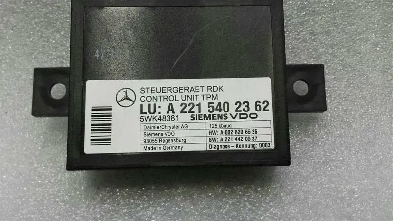 Mercedes CL W216 W221 yre pressure module A2215402362 TPM control unit