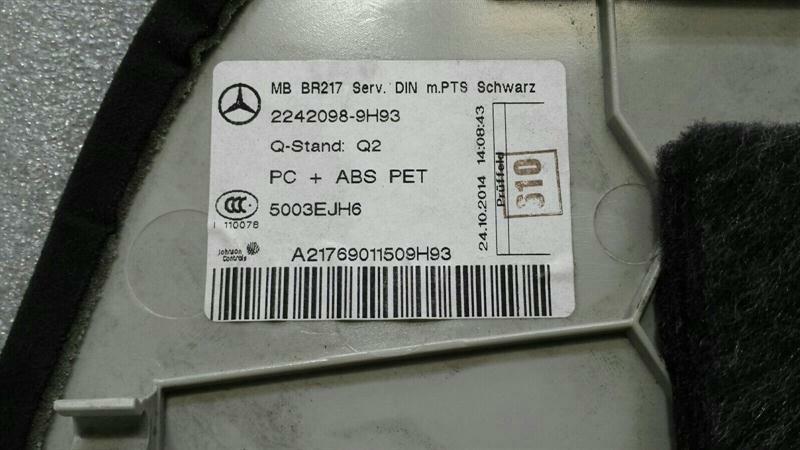 Mercedes W217 Roof Rear Cover A2176901150 Headliner Trim Alcantara PDC