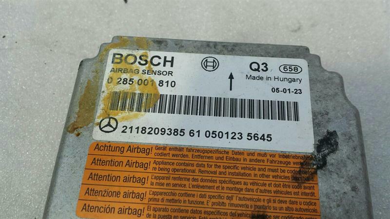 Mercedes E Class W211 Safety Module ECU A2118209385 Air Control Unit SRS