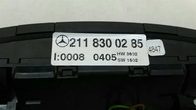 Mercedes W219 W211 Rear Car Climate Control A2118300285 Rear Climate Control Panel