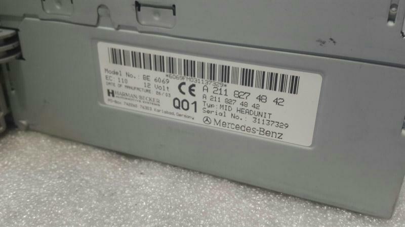 Mercedes E Class W211 CD player A2118274842 audio system controller radio audio