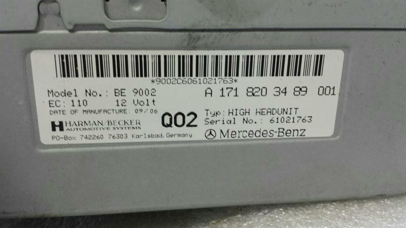 Mercedes SLK R171 Navigation A1718203489 Sat Nav Display Picture Shirt COMMAND USA