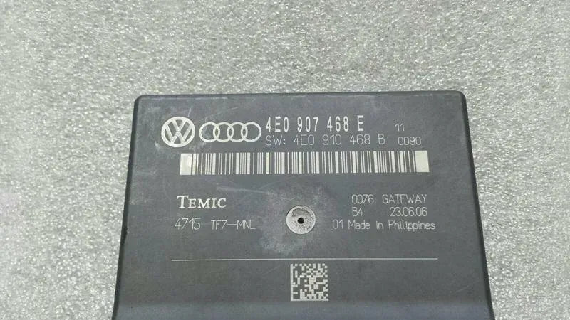 Audi S8 D3 A8 Electronic Module 4E0907468E Control Unit Gateway