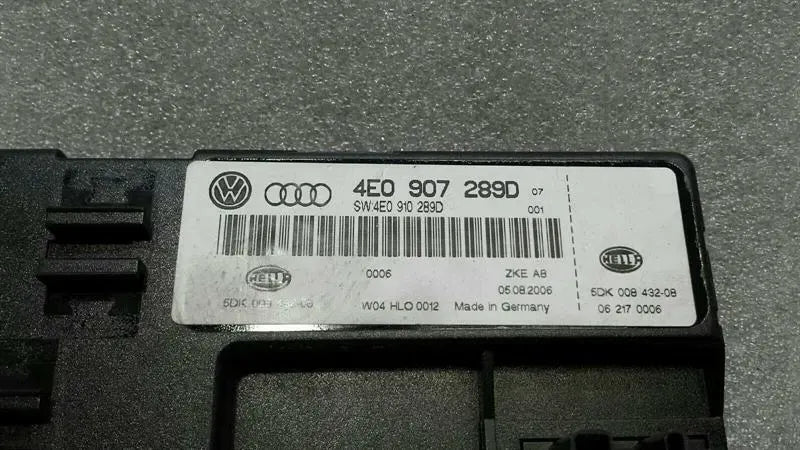 Audi S8 D3 Comfort module 4E0907289D on-board power supply control unit