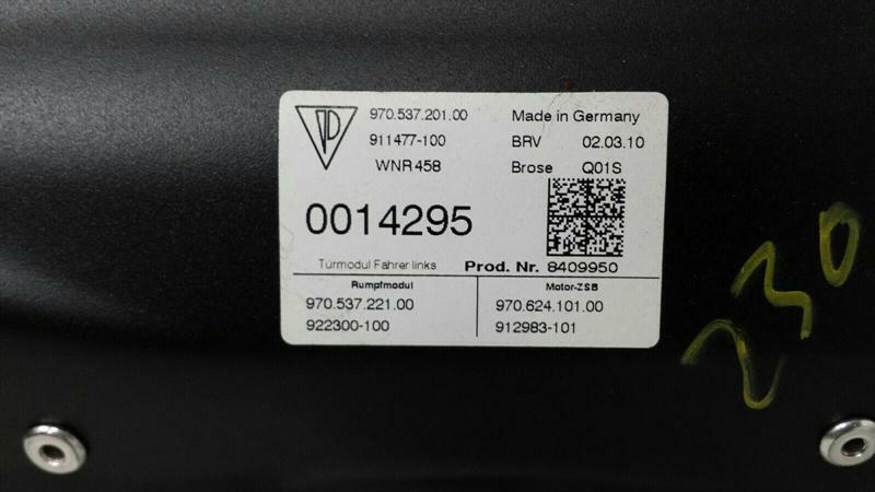 Porsche Panamera 970 Left Front Door Winder 97053720100 Front Left Window