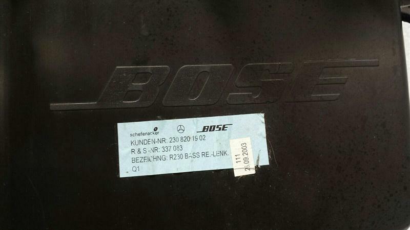 Mercedes SL R230 Subwoofer A2308201902 Speaker Bass Box BOSE.