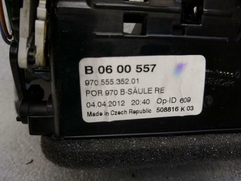 Porsche Panamera 970 RRH B-post air vent 97055535201 ventilation nozzle ventilation grille