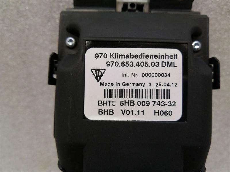 Porsche Panamera 970 Switch 97065340503 Switch Seat Heater Rear Seat Heater