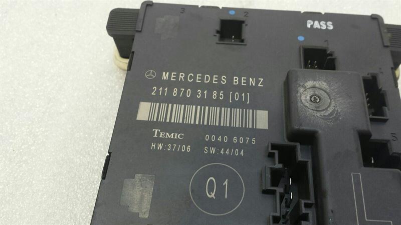 Mercedes E Class W211 Rear Left Door Module A2118703185 Door Control Unit Rear L