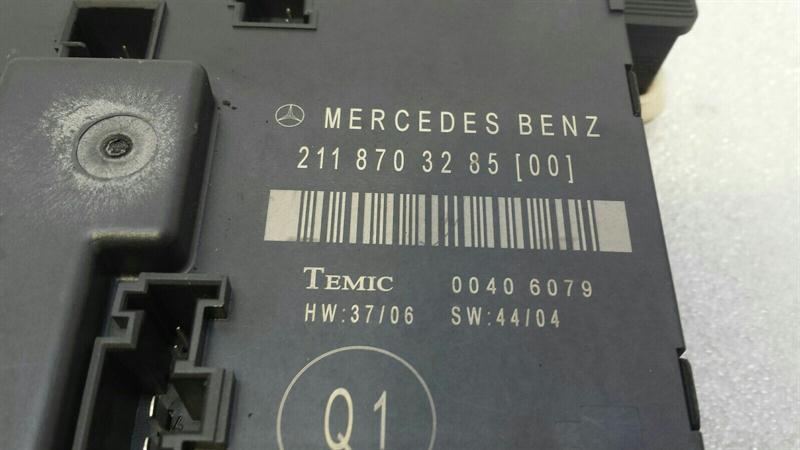 Mercedes E Class W211 Rear Right Door Module A2118703285 Door Control Unit Rear