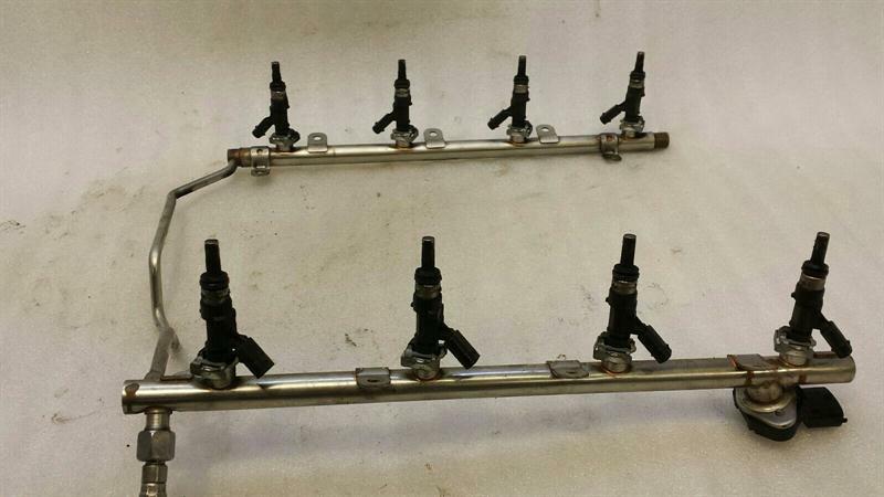 Mercedes W221 Fuel Rail A1560701795 Injection Strip Pipe Distributor M156 S63 SET