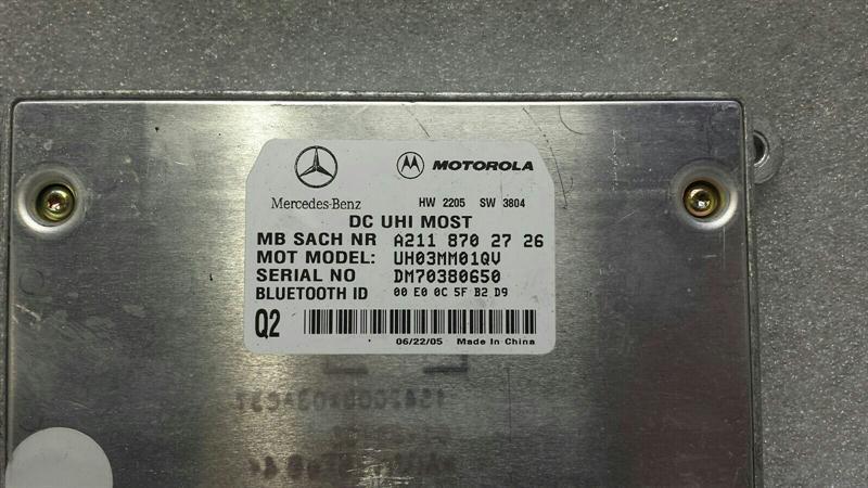 Mercedes SLK R171 Bluetooth Module A2118702726 Mobile Phone Control Unit