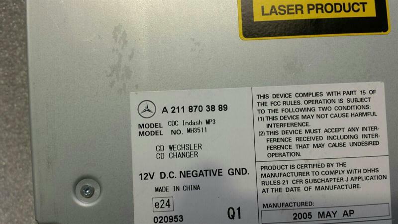 MERCEDES SLK R171 CD Changer A2118703889 CD Changer 6