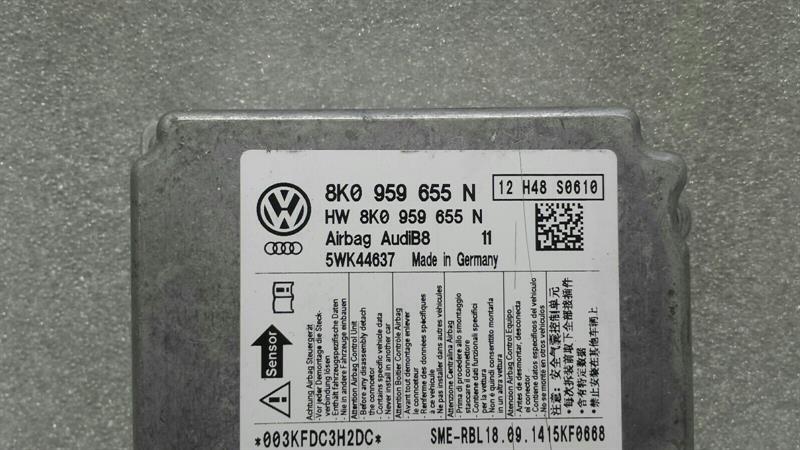 Audi A4 8K Safety Module ECU 8K0959655N Air Control Unit SRS