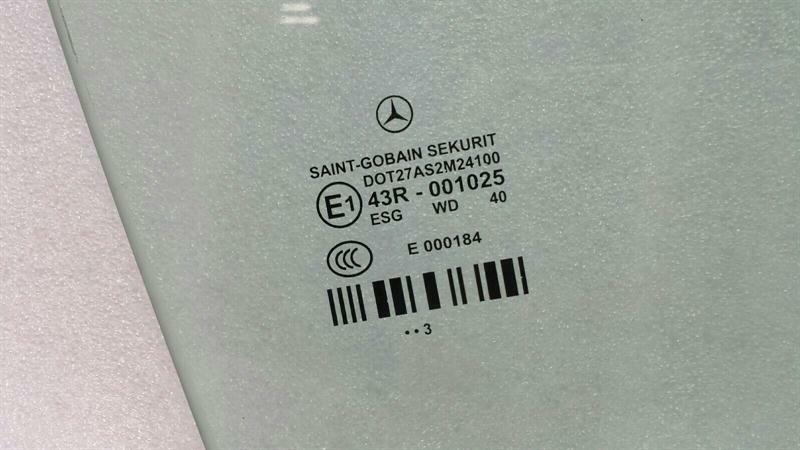 Mercedes E Class W212 Right Rear Door Glass A2127350210 Door Window Rear Right.