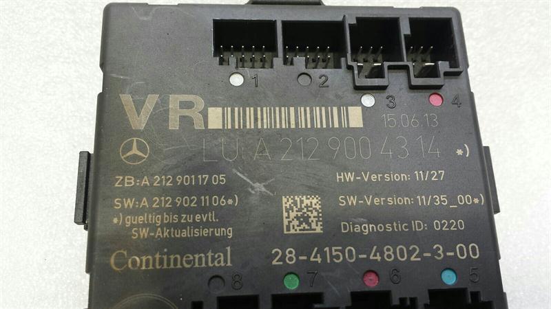 Mercedes E Class W212 Front Right Door Module A2129004314 Door Control Unit Right