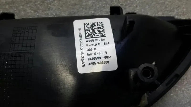 Mercedes C Class W205 RRH Inner Handle A2057603600 Interior Door Handle Rear Right