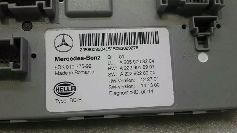 Mercedes C Class W205 SAM Module A2059008204 ECU
