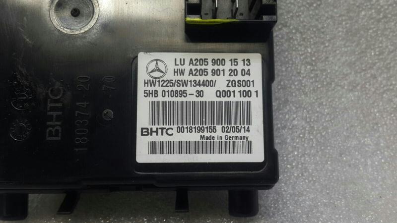Mercedes C Class W205 Climate Control Module A2059001513 AC Control Unit