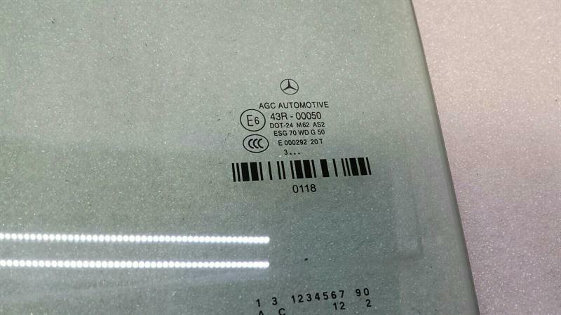 Mercedes S-Class W222 left rear door glass A2227300118 door window rear left