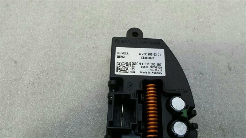 Mercedes S-Class W222 Heater Resistor A2229060301 Blower Regulator Regulator