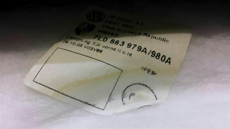 Porsche Cayenne 957 Door Card FRH 95555511604PBU Front Door Panel Full Leather