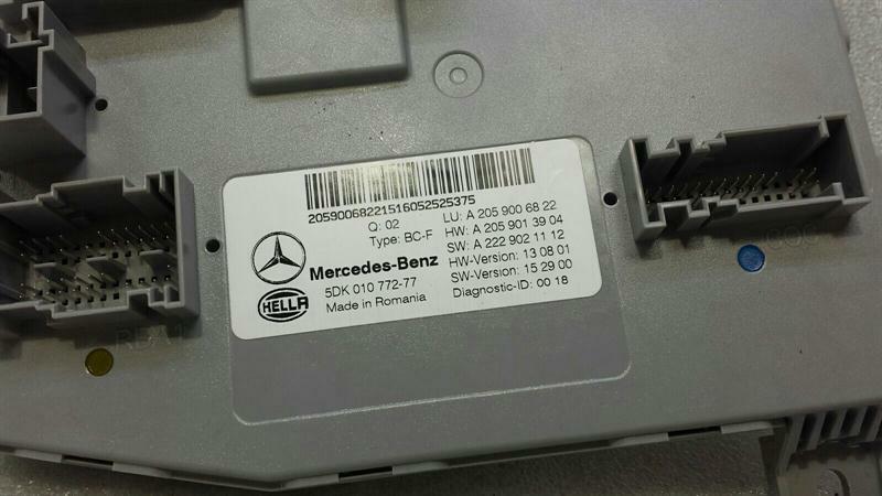 Mercedes C Class W205 SAM Unit A2059006822 SAM Control Unit