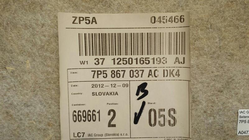 Porsche Cayenne 958 Luggage Compartment Cover 7P867037AC Trunk Trunk Trim