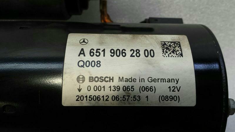 MERCEDES CLS W218 W205 W212 W204 Starter Engine A6519062800 Starter OM651