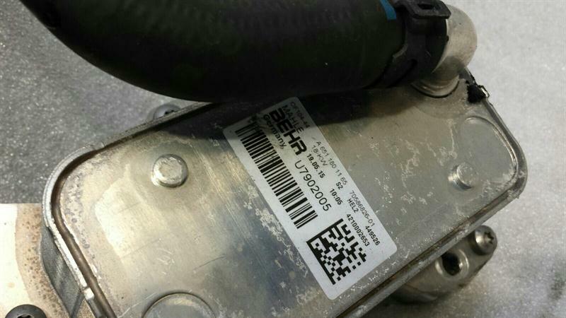 Mercedes CLS W218 oil filter housing A6511801310 oil cooler holder OM651