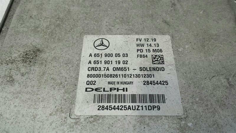 Mercedes CLS W218 Engine ECU A6519000503 Engine Control Unit OM651